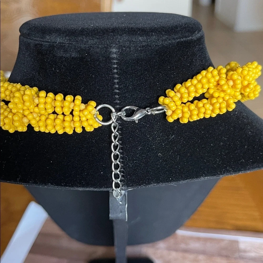 Yellow Beaded Necklace